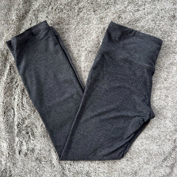 Lululemon Charcoal Gray Cinch Waist Leggings 25" Sz 6 - Picture 1 of 9